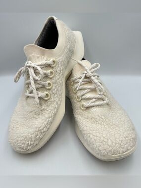 Allbirds Wool Dasher 2 Mens 12 Fluffs Natural White Limited Edition Wool Comfort